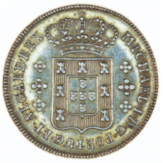 D. Miguel I 6 Vinténs (120 Réis) n/d, prata